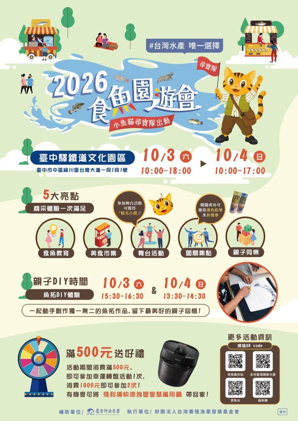 轉知:「2026食魚文化園遊會活動」活動資訊 的代表圖片
